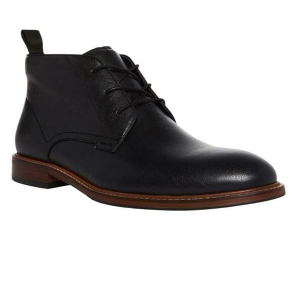NWOT Steve Madden Men's 8 Chevy Chukka Boot Men Black & Brown Lace Up Dress Boot
